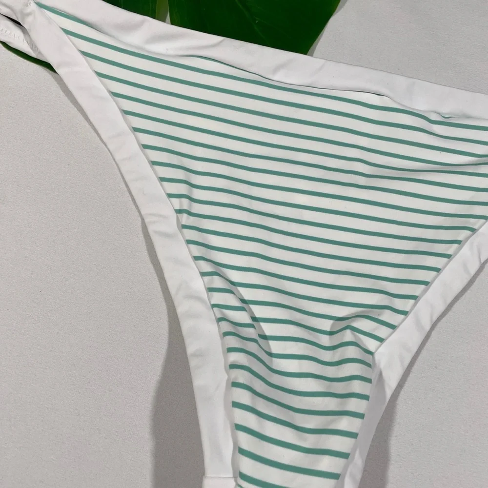NEW Rhythm [ XL‎ ] Cheeky Stripes Sunkissed Itsy Bikini Bottom Green